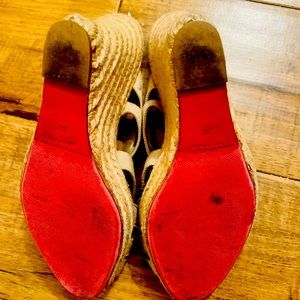 Christian Louboutin spalldilles used size EU size 38 USA 6